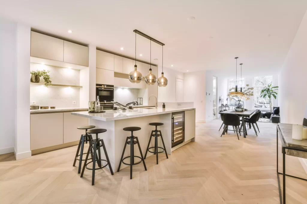 interior of a kitchen